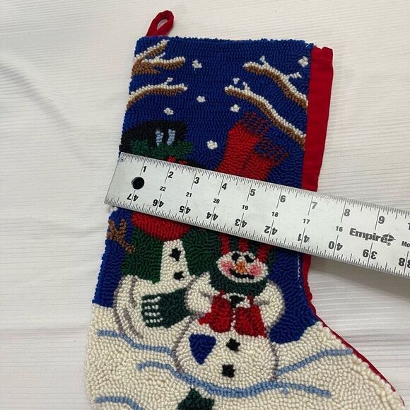 D&F Designs Christmas Snowman Stocking - Picture 5 of 7